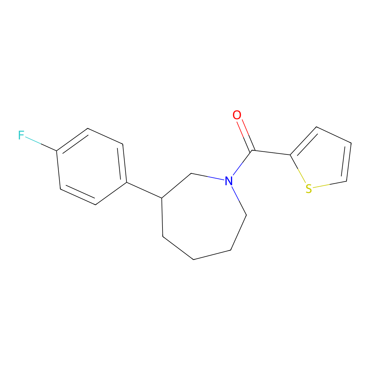 (3-(4-Fluorophenyl)azepan-1-yl)(thiophen-2-yl)methanone molecular structure, CAS 1797140-00-1