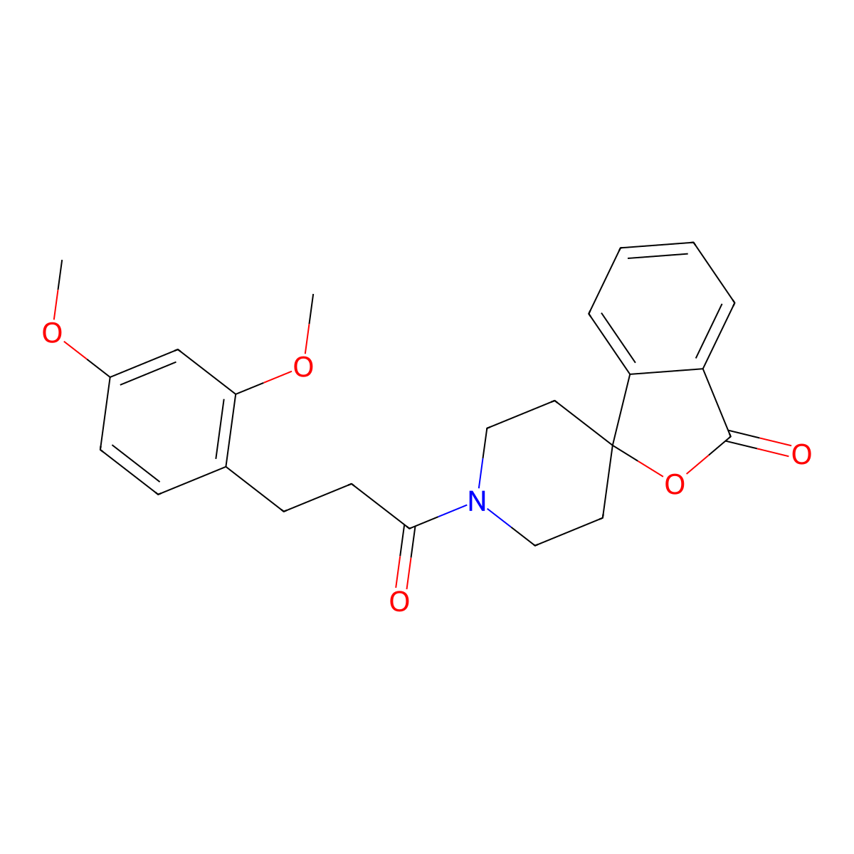 1'-(3-(2,4-dimethoxyphenyl)propanoyl)-3H-spiro[isobenzofuran-1,4'-piperidin]-3-one molecular structure, CAS 1797140-03-4