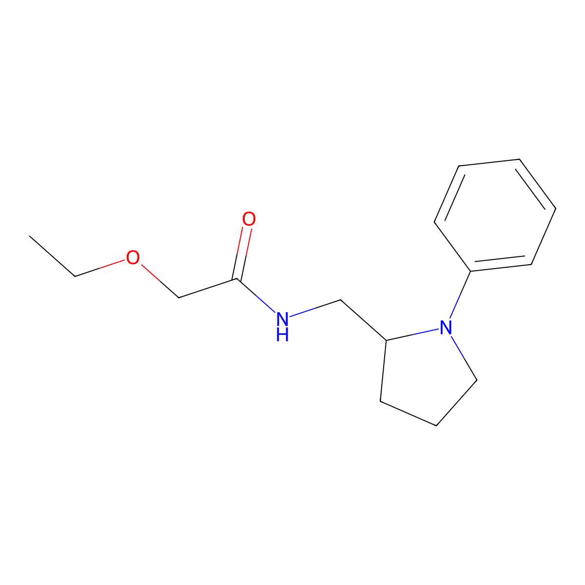 2-ethoxy-N-((1-phenylpyrrolidin-2-yl)methyl)acetamide molecular structure, CAS 1797140-65-8