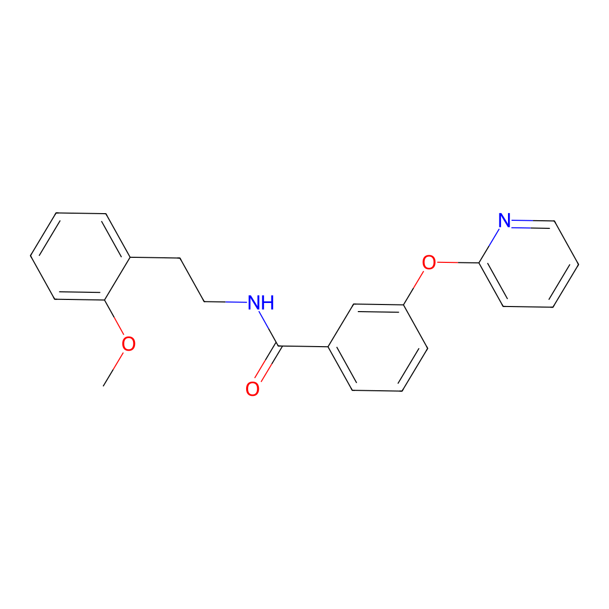 N-(2-methoxyphenethyl)-3-(pyridin-2-yloxy)benzamide molecular structure, CAS 1797141-42-4