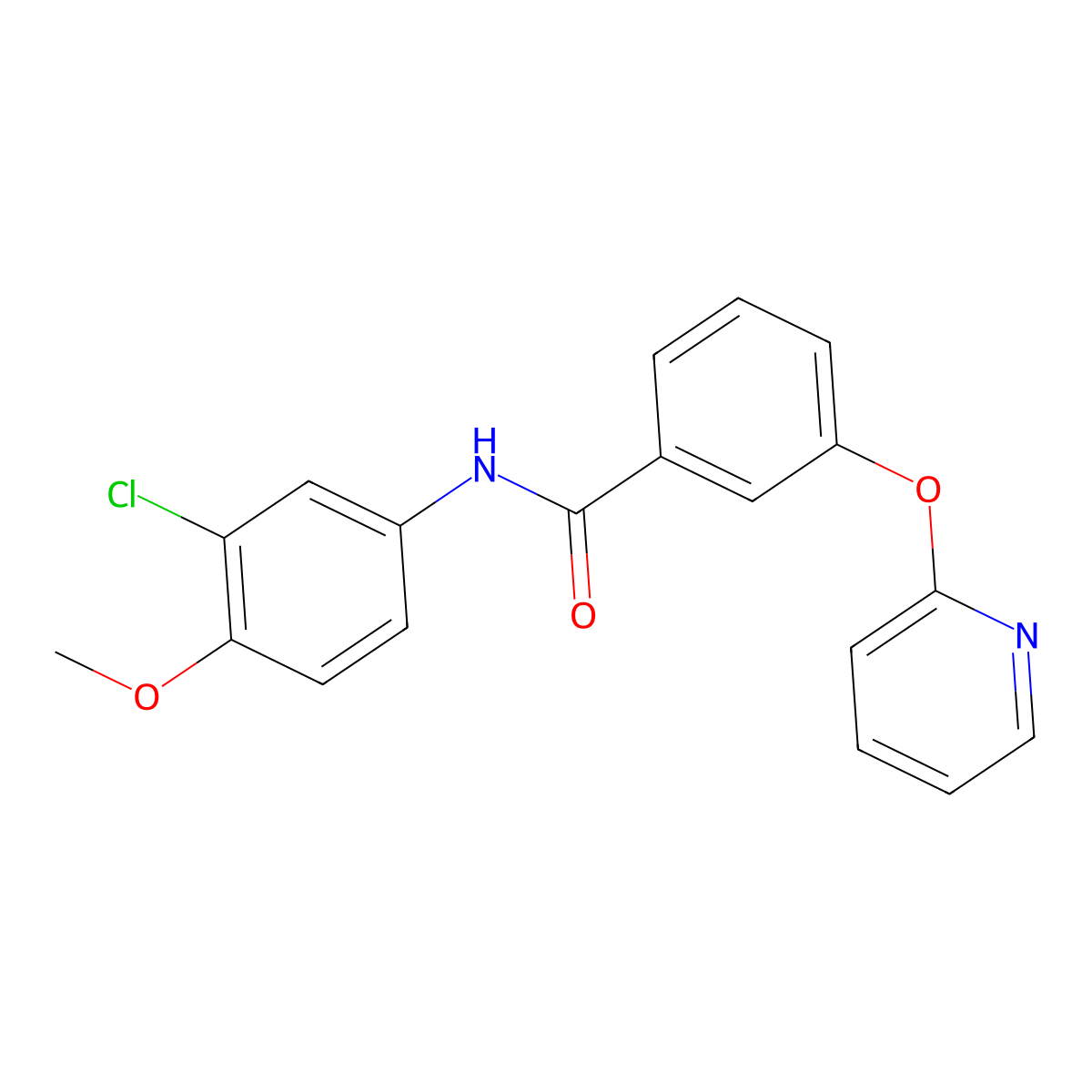 N-(3-chloro-4-methoxyphenyl)-3-(pyridin-2-yloxy)benzamide molecular structure, CAS 1797141-51-5