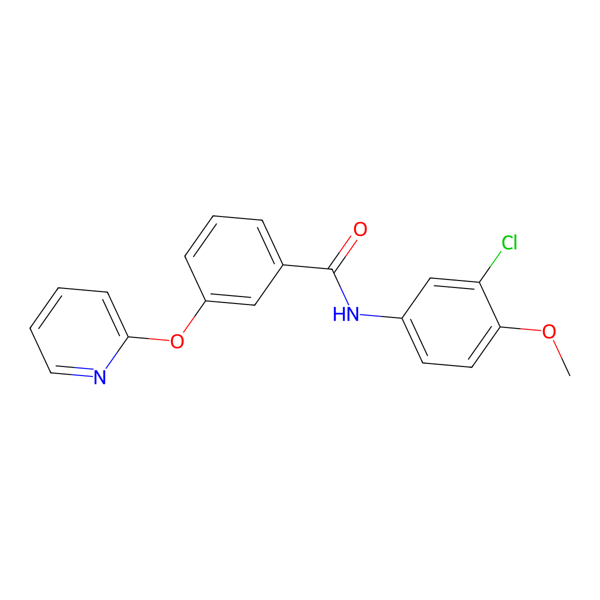 N-(3-chloro-4-methoxyphenyl)-3-(pyridin-2-yloxy)benzamide molecular structure, CAS 1797141-51-5