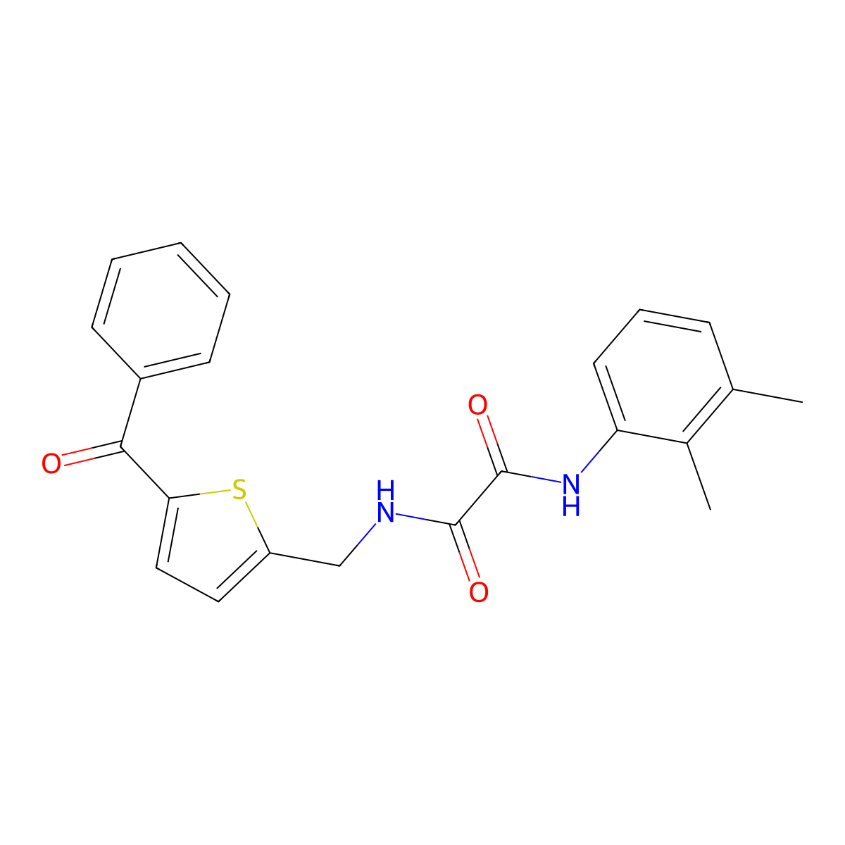N1-((5-benzoylthiophen-2-yl)methyl)-N2-(2,3-dimethylphenyl)oxalamide molecular structure, CAS 1797141-99-1