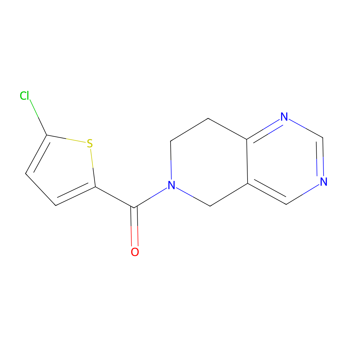 (5-chlorothiophen-2-yl)(7,8-dihydropyrido[4,3-d]pyrimidin-6(5H)-yl)methanone molecular structure, CAS 1797142-36-9