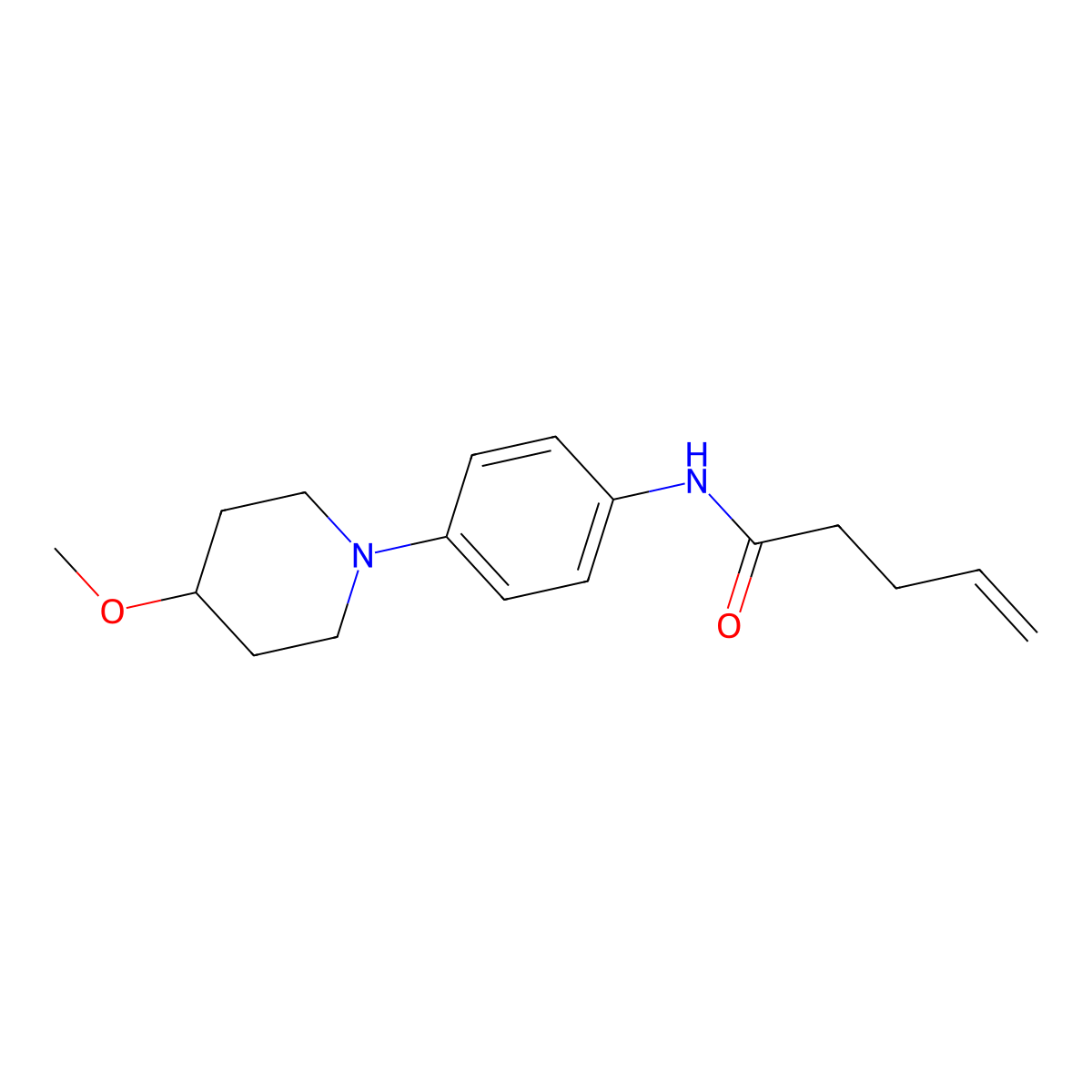 N-[4-(4-Methoxypiperidin-1-YL)phenyl]pent-4-enamide molecular structure, CAS 1797146-19-0