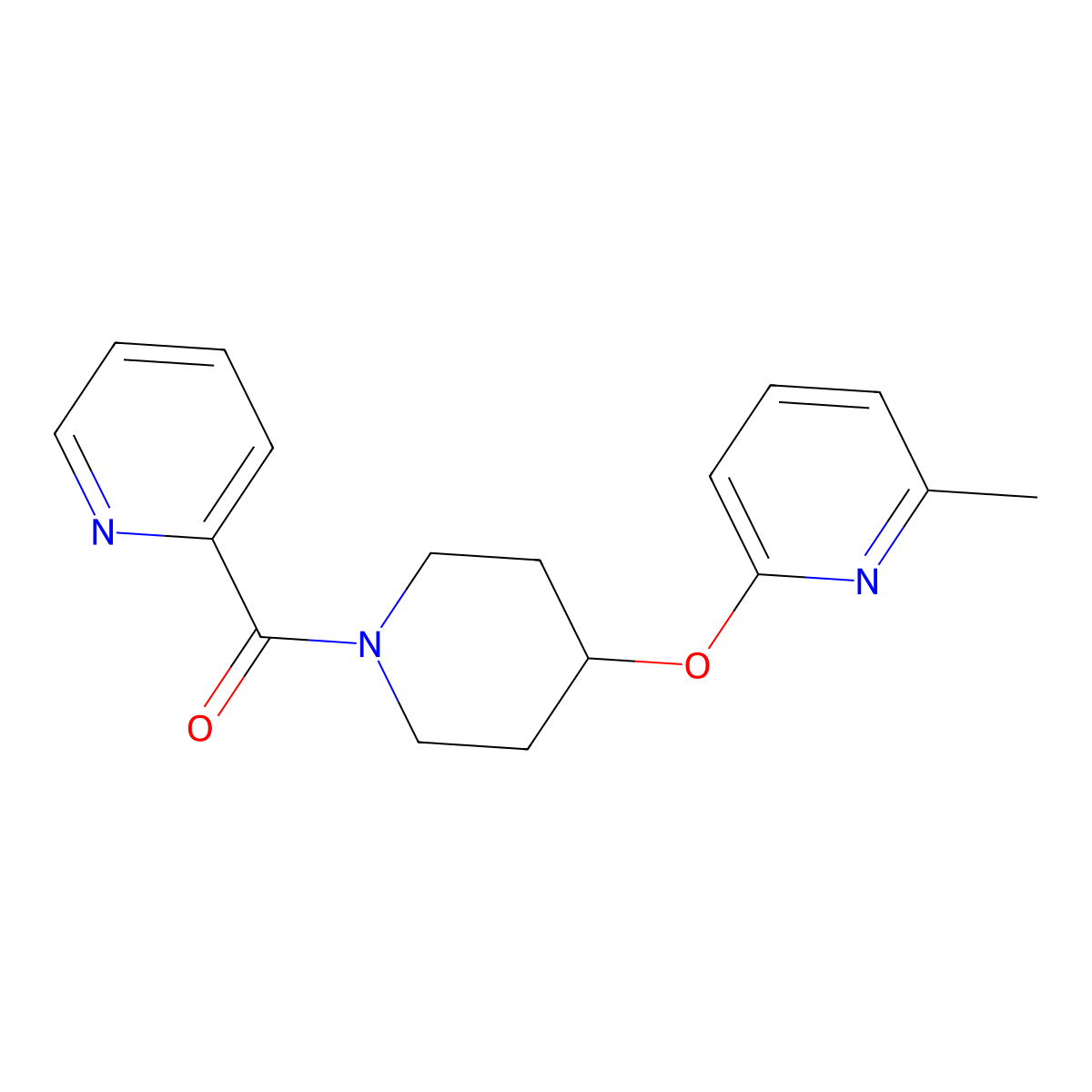 (4-((6-Methylpyridin-2-yl)oxy)piperidin-1-yl)(pyridin-2-yl)methanone molecular structure, CAS 1797147-17-1