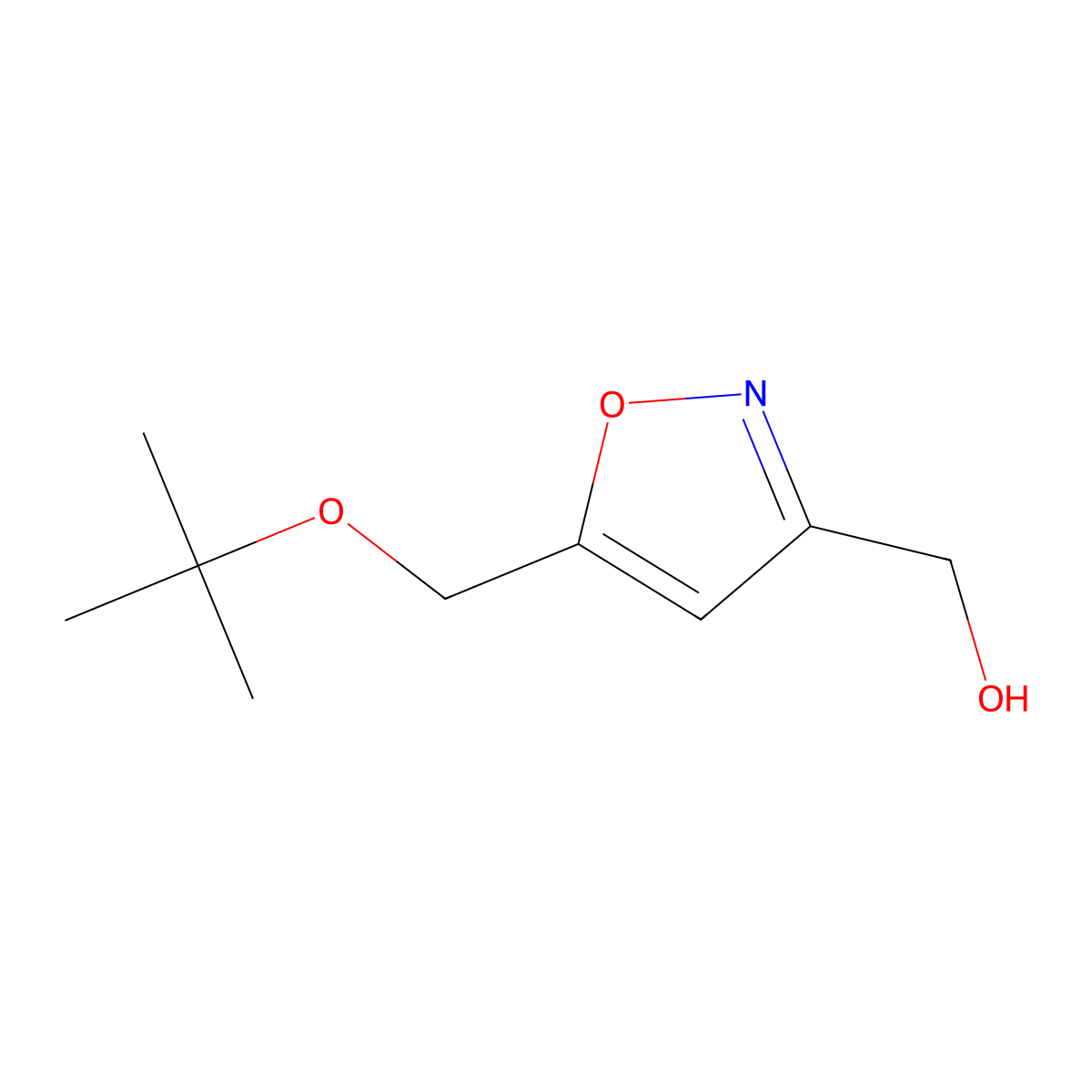 {5-[(Tert-butoxy)methyl]-1,2-oxazol-3-yl}methanol molecular structure, CAS 1797174-00-5