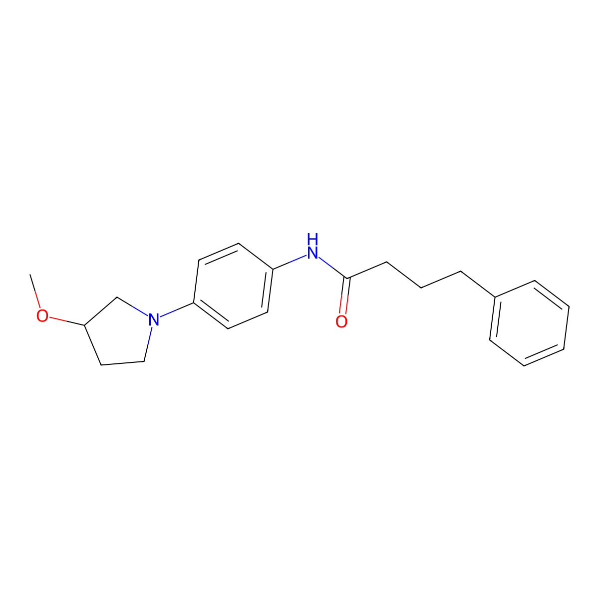 N-[4-(3-Methoxypyrrolidin-1-YL)phenyl]-4-phenylbutanamide molecular structure, CAS 1797179-65-7