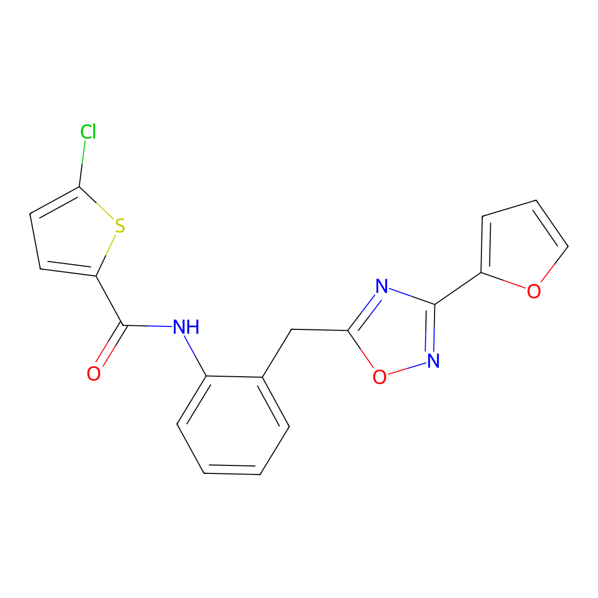 5-chloro-N-(2-((3-(furan-2-yl)-1,2,4-oxadiazol-5-yl)methyl)phenyl)thiophene-2-carboxamide molecular structure, CAS 1797181-72-6