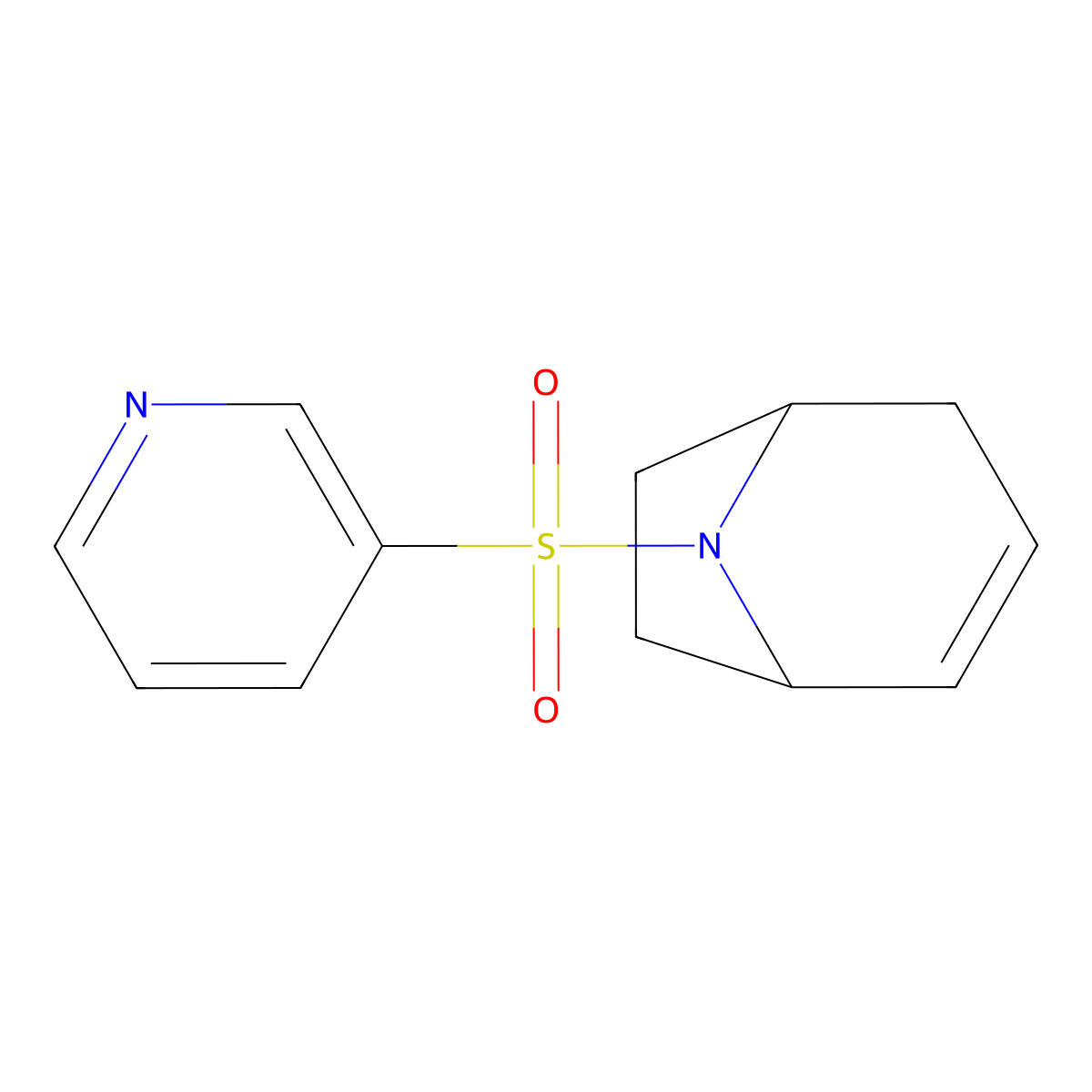 8-(Pyridine-3-sulfonyl)-8-azabicyclo[3.2.1]oct-2-ene molecular structure, CAS 1797182-50-3