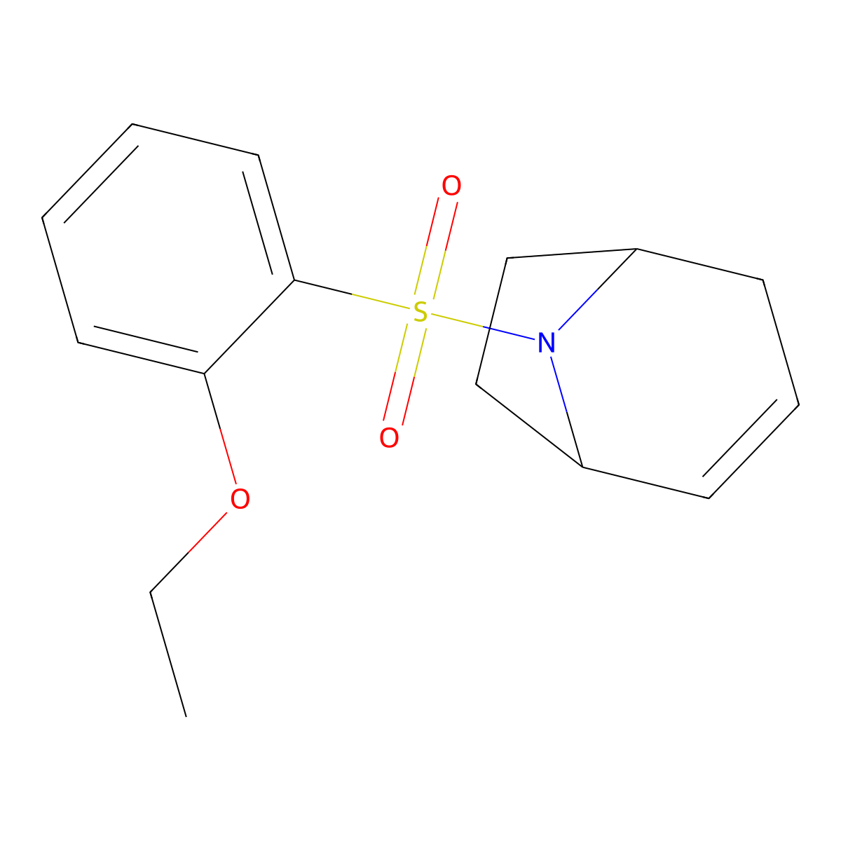 (1R,5S)-8-((2-ethoxyphenyl)sulfonyl)-8-azabicyclo[3.2.1]oct-2-ene molecular structure, CAS 1797182-65-0