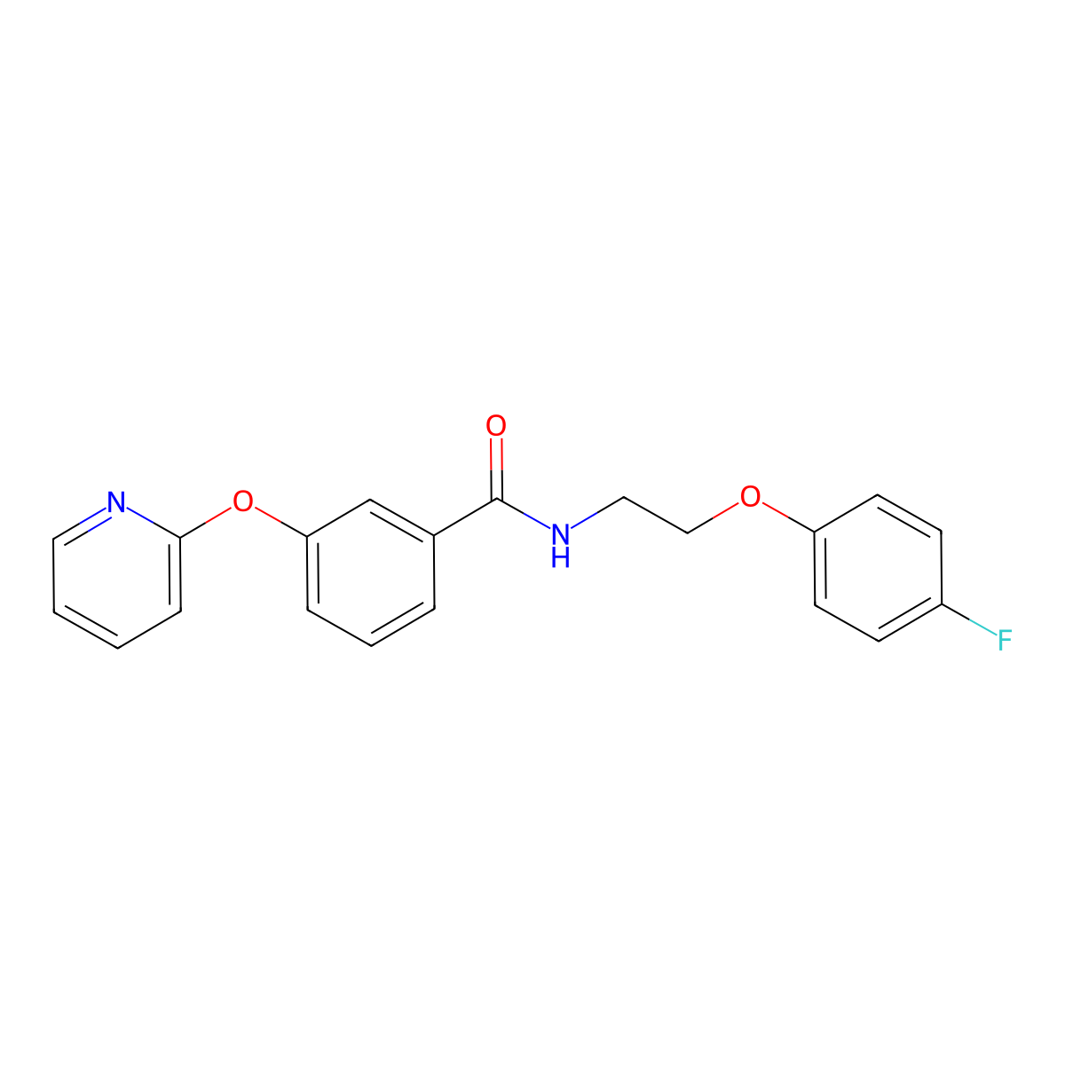 N-(2-(4-fluorophenoxy)ethyl)-3-(pyridin-2-yloxy)benzamide molecular structure, CAS 1797182-92-3