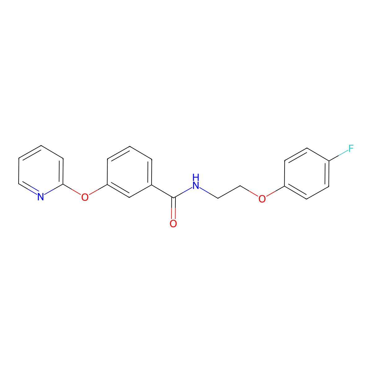N-(2-(4-fluorophenoxy)ethyl)-3-(pyridin-2-yloxy)benzamide molecular structure, CAS 1797182-92-3