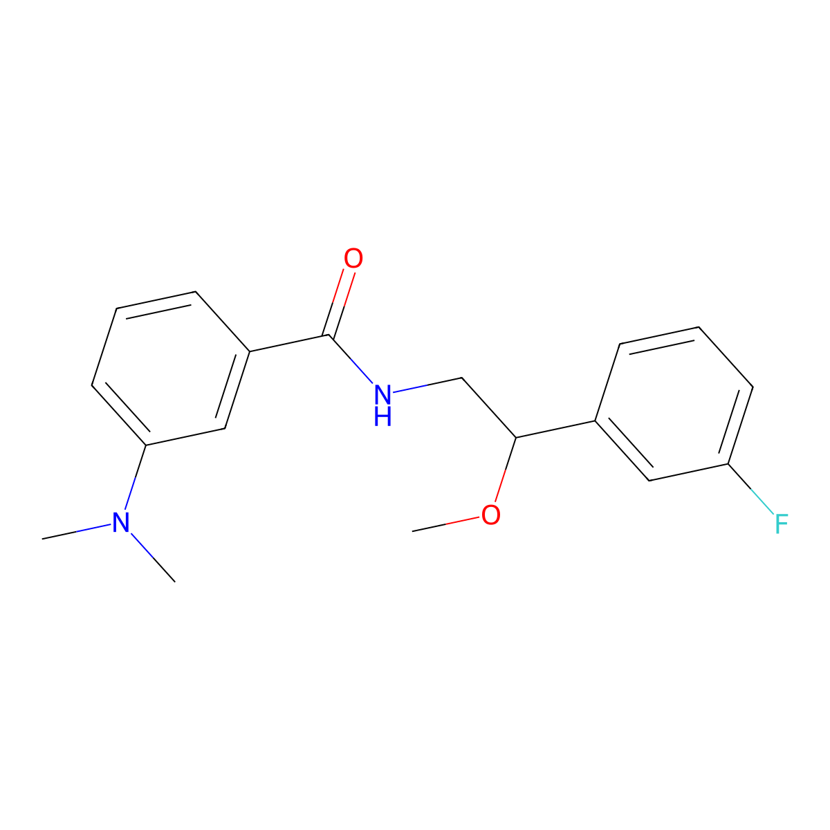 3-(dimethylamino)-N-[2-(3-fluorophenyl)-2-methoxyethyl]benzamide molecular structure, CAS 1797183-02-8