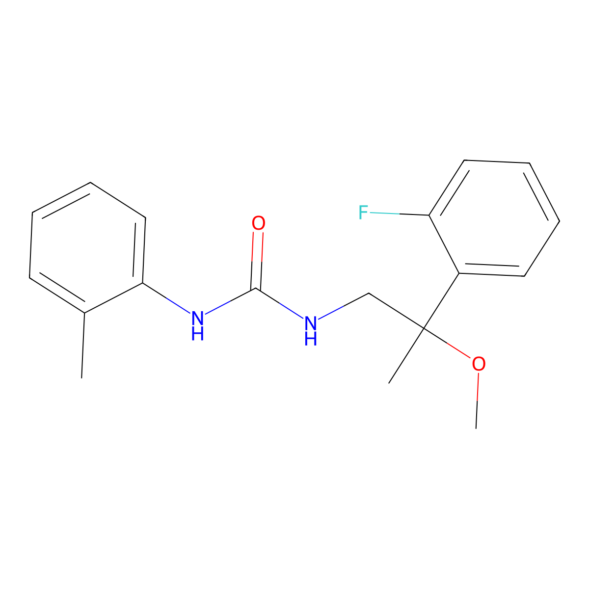 1-(2-(2-Fluorophenyl)-2-methoxypropyl)-3-(o-tolyl)urea molecular structure, CAS 1797184-51-0