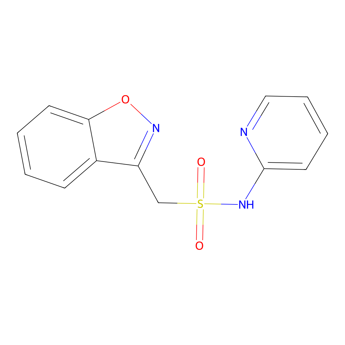 1-(benzo[d]isoxazol-3-yl)-N-(pyridin-2-yl)methanesulfonamide molecular structure, CAS 1797186-83-4
