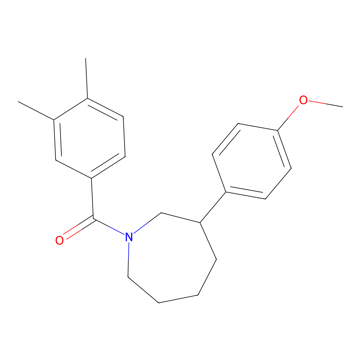 (3,4-Dimethylphenyl)(3-(4-methoxyphenyl)azepan-1-yl)methanone molecular structure, CAS 1797187-64-4