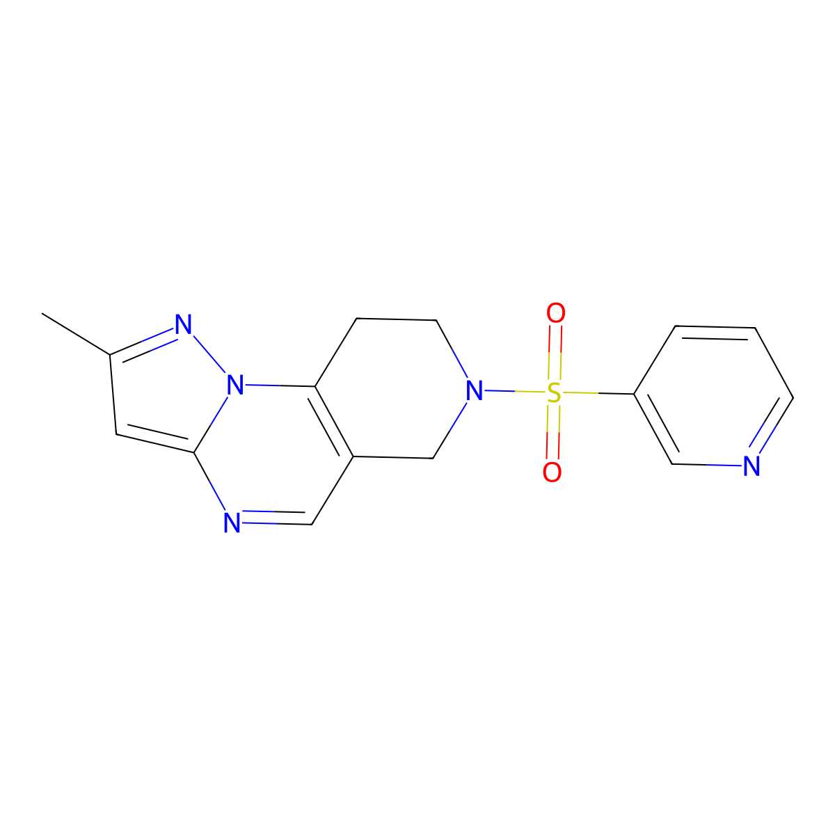 4-Methyl-11-(pyridine-3-sulfonyl)-2,3,7,11-tetraazatricyclo[7.4.0.0^{2,6}]trideca-1(9),3,5,7-tetraene molecular structure, CAS 1797190-15-8