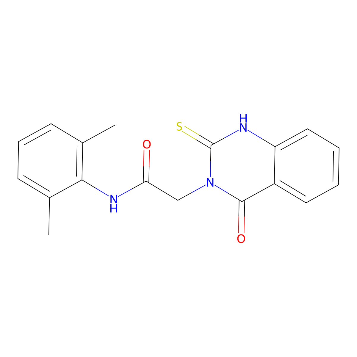 N-(2,6-dimethylphenyl)-2-(4-oxo-2-sulfanylidene-1,2,3,4-tetrahydroquinazolin-3-yl)acetamide molecular structure, CAS 1797195-63-1