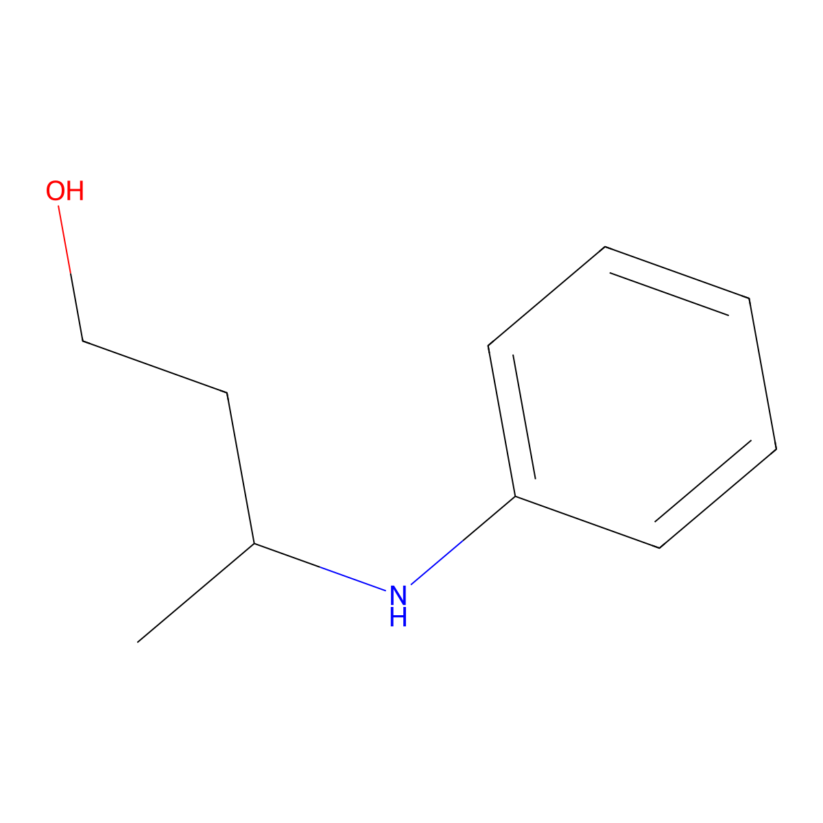 1-Butanol, 3-(phenylamino)- molecular structure, CAS 17972-49-5
