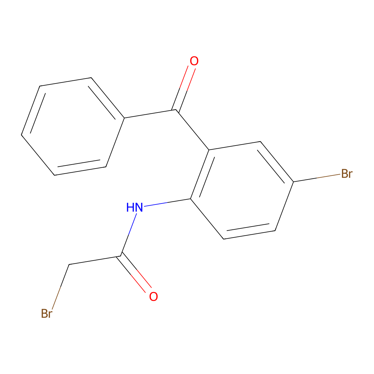 N-(2-Benzoyl-4-bromophenyl)-2-bromoacetamide molecular structure, CAS 17972-71-3