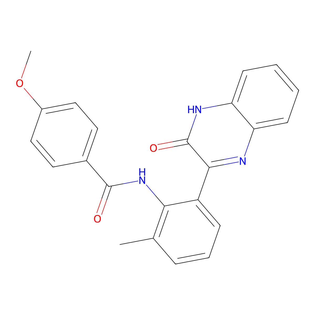 N-[2-(3-Hydroxyquinoxalin-2-YL)-6-methylphenyl]-4-methoxybenzamide molecular structure, CAS 1797217-19-6