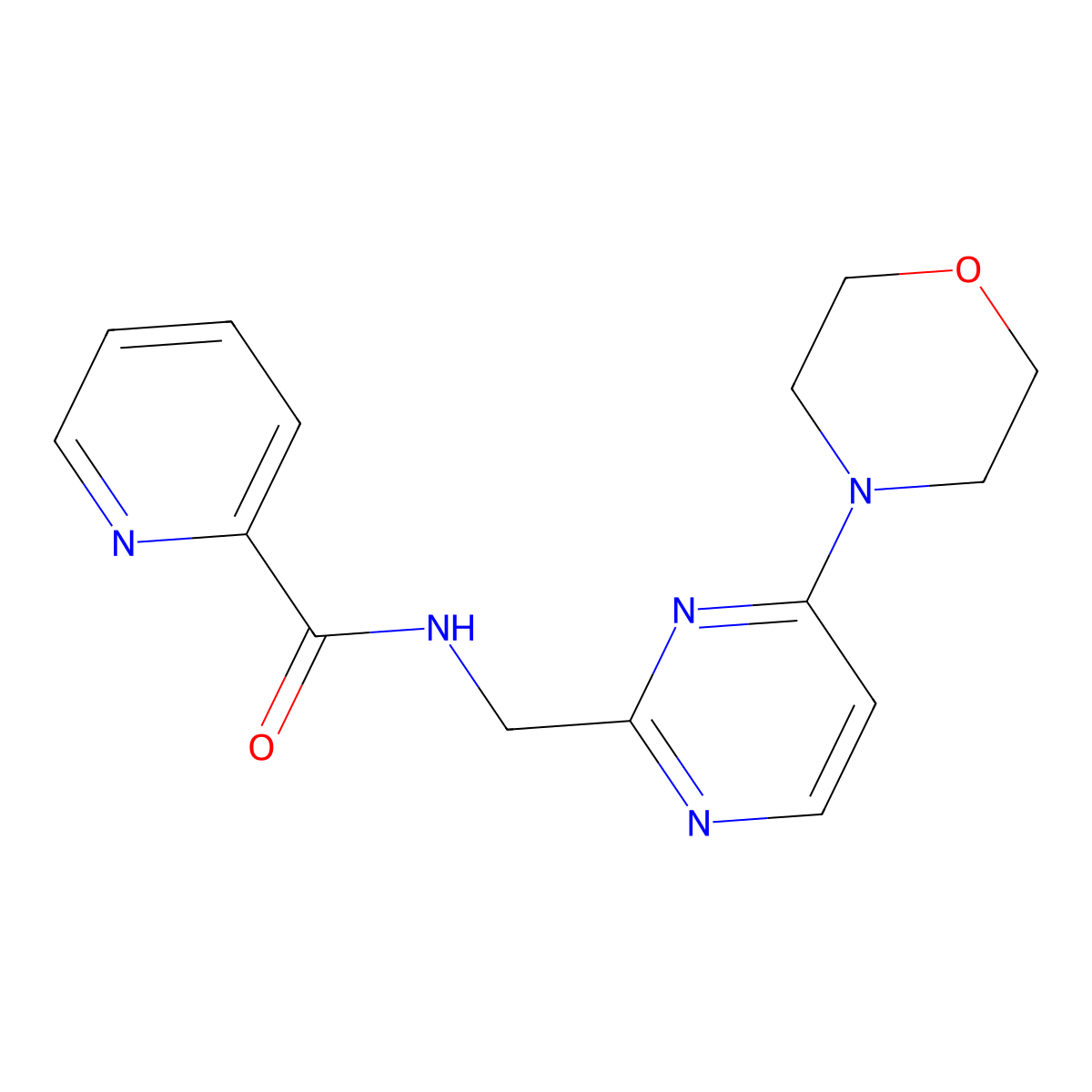 N-((4-morpholinopyrimidin-2-yl)methyl)picolinamide molecular structure, CAS 1797223-38-1
