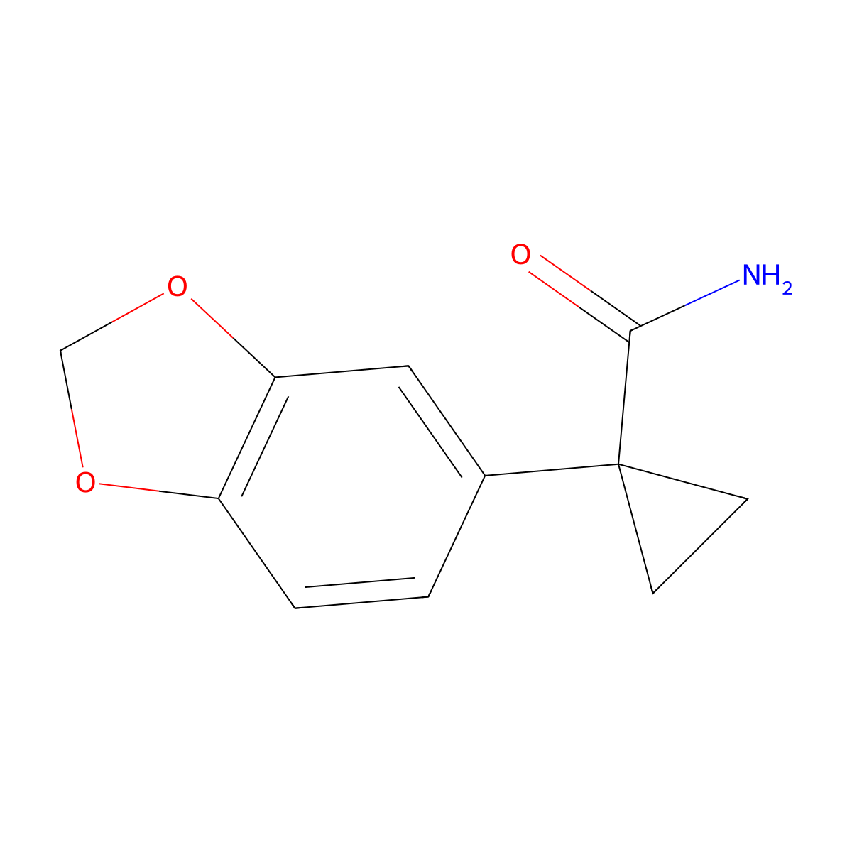 1-(2H-1,3-benzodioxol-5-yl)cyclopropane-1-carboxamide molecular structure, CAS 1797224-64-6
