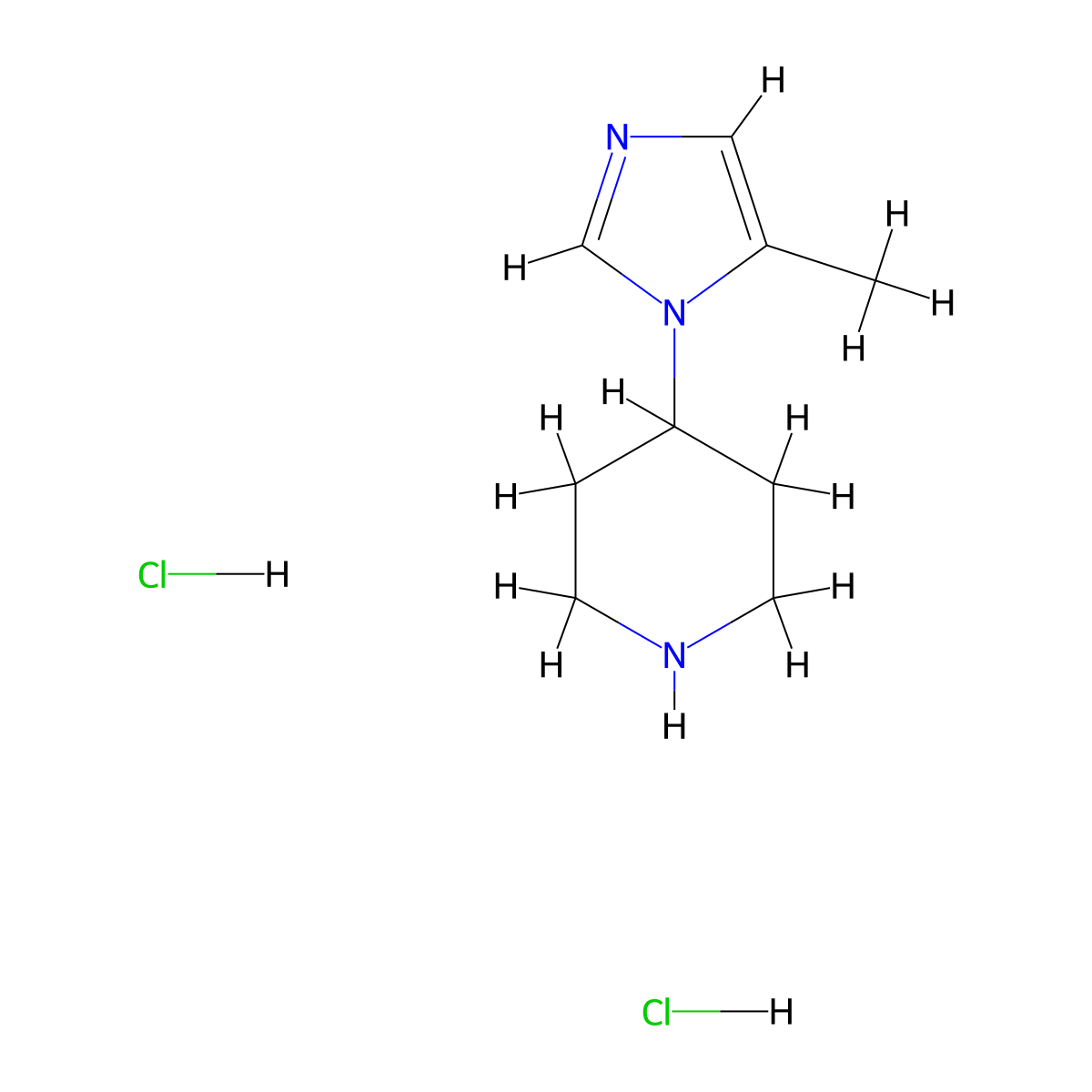 4-(5-methyl-1H-imidazol-1-yl)piperidine dihydrochloride molecular structure, CAS 1797237-65-0