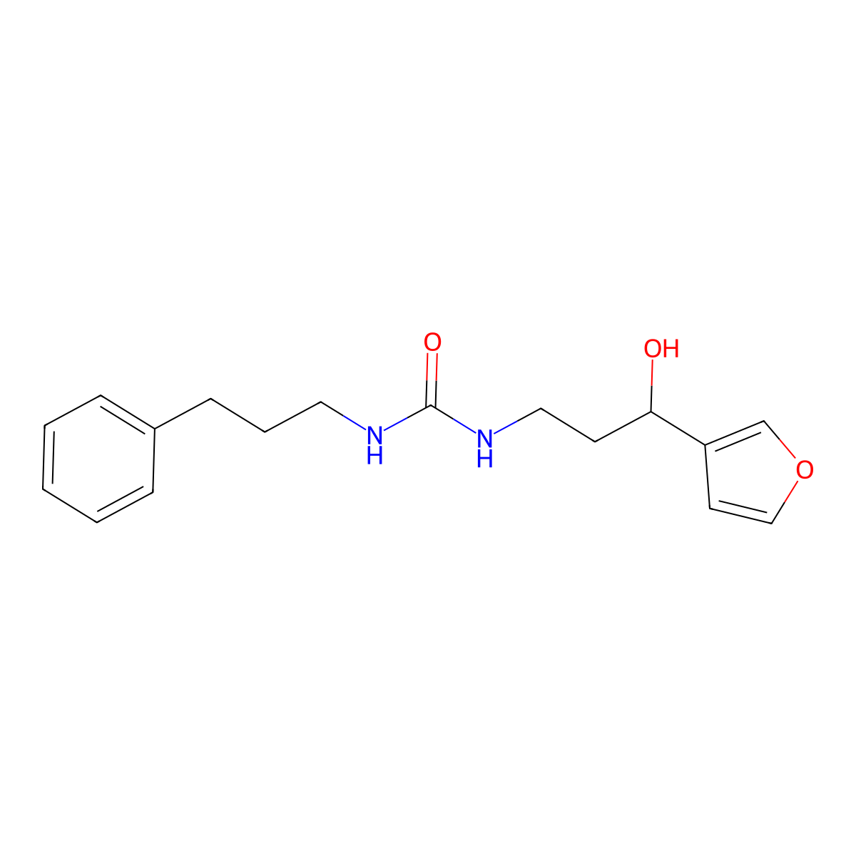 1-(3-(Furan-3-yl)-3-hydroxypropyl)-3-(3-phenylpropyl)urea molecular structure, CAS 1797246-47-9