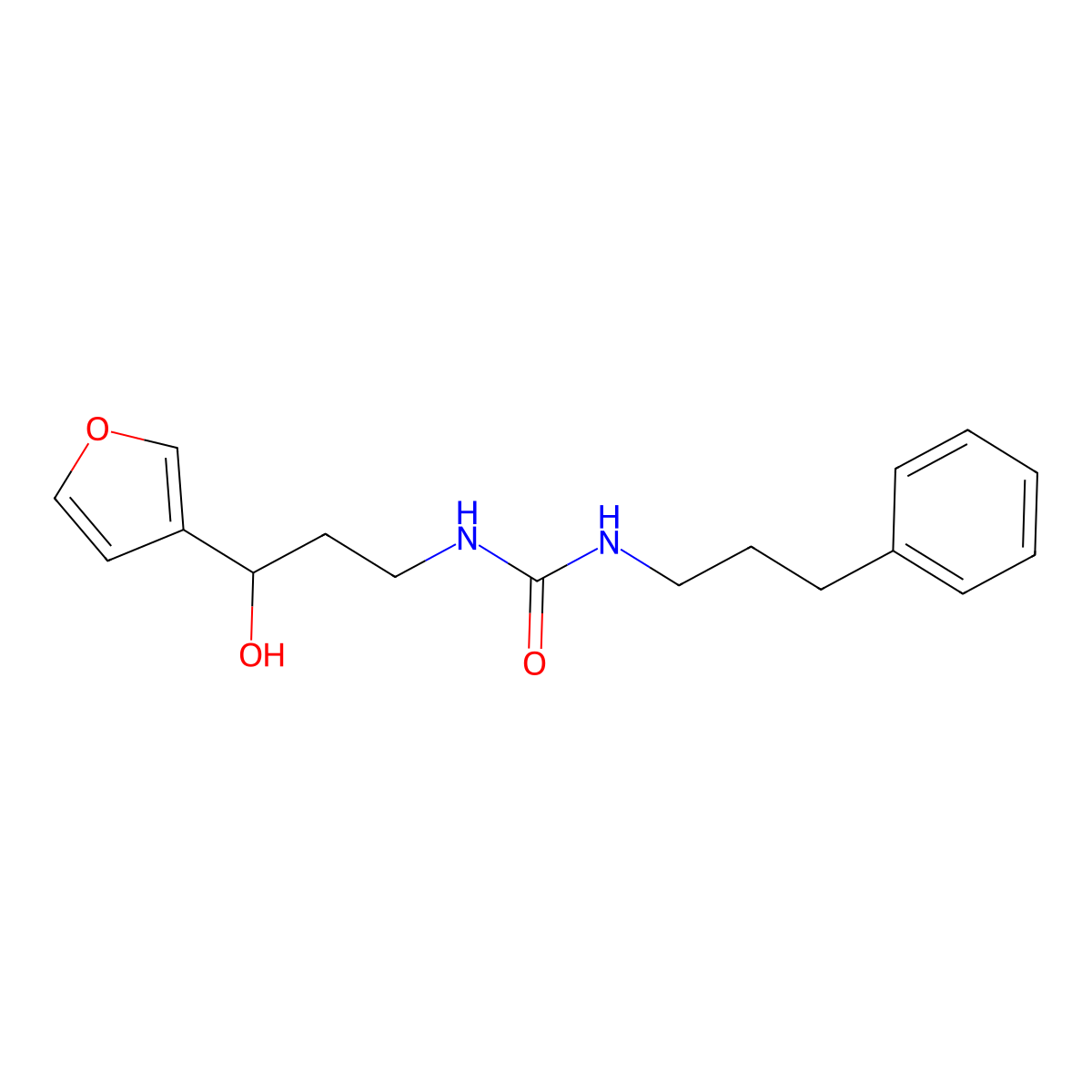 1-(3-(Furan-3-yl)-3-hydroxypropyl)-3-(3-phenylpropyl)urea molecular structure, CAS 1797246-47-9