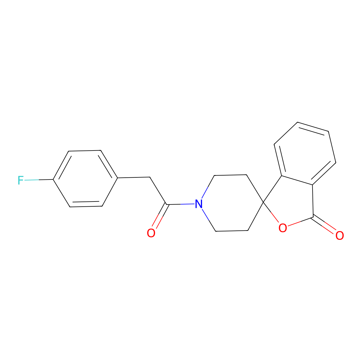 1'-[2-(4-fluorophenyl)acetyl]-3H-spiro[2-benzofuran-1,4'-piperidine]-3-one molecular structure, CAS 1797271-98-7