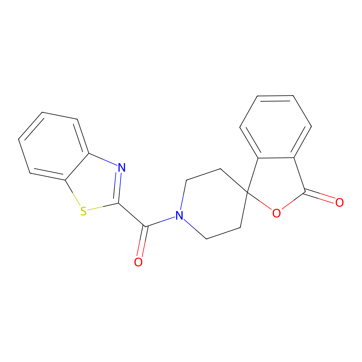 1'-(benzo[d]thiazole-2-carbonyl)-3H-spiro[isobenzofuran-1,4'-piperidin]-3-one molecular structure, CAS 1797272-06-0
