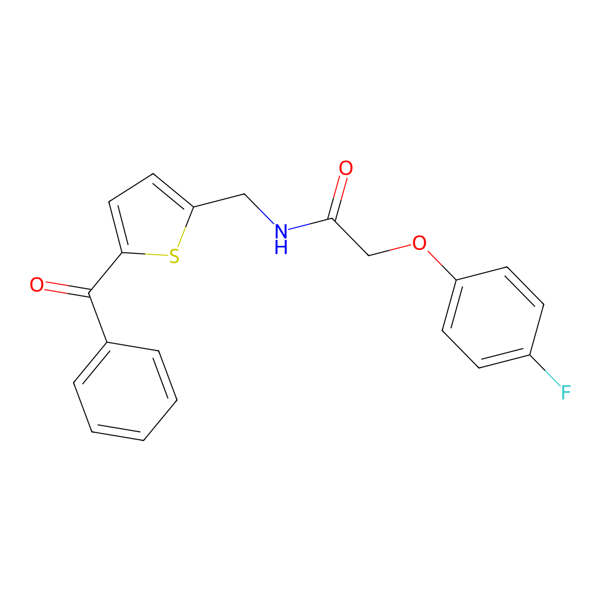 N-[(5-benzoylthiophen-2-yl)methyl]-2-(4-fluorophenoxy)acetamide molecular structure, CAS 1797282-10-0