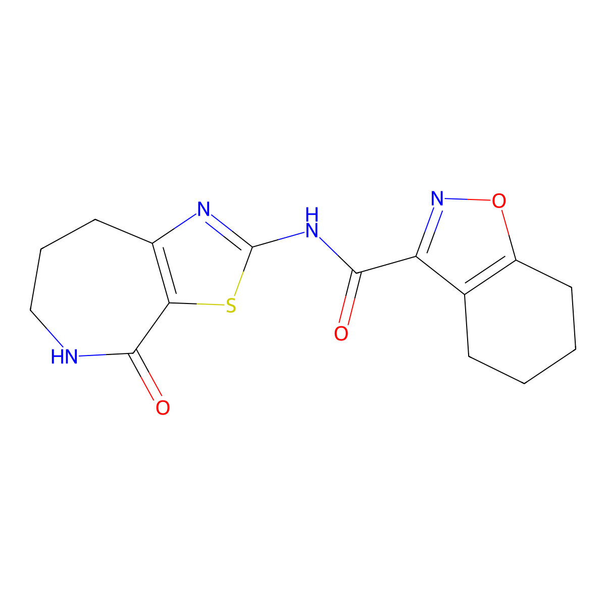 N-(4-oxo-5,6,7,8-tetrahydro-4H-thiazolo[5,4-c]azepin-2-yl)-4,5,6,7-tetrahydrobenzo[d]isoxazole-3-carboxamide molecular structure, CAS 1797284-98-0