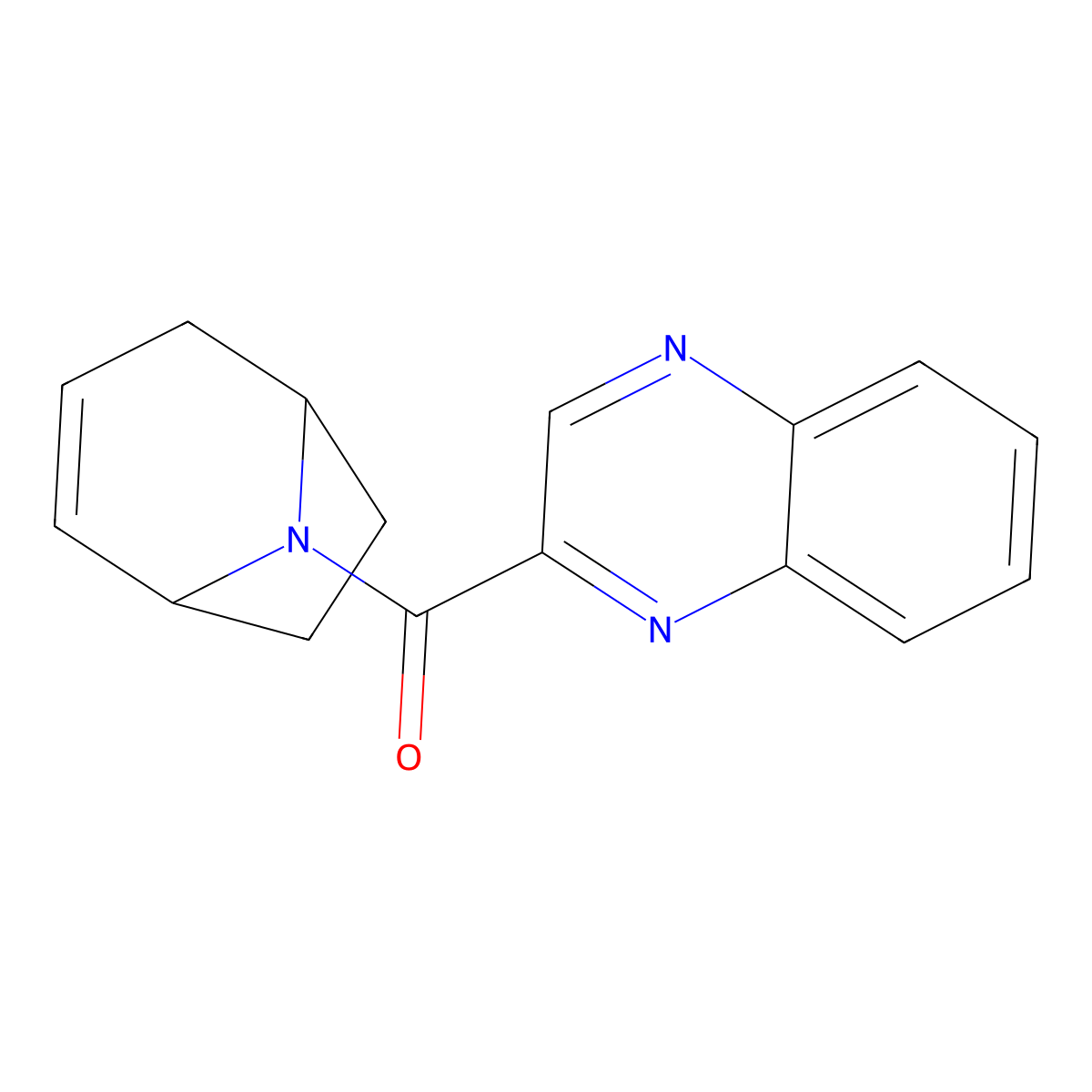 (1R,5S)-8-azabicyclo[3.2.1]oct-2-en-8-yl(quinoxalin-2-yl)methanone molecular structure, CAS 1797286-28-2