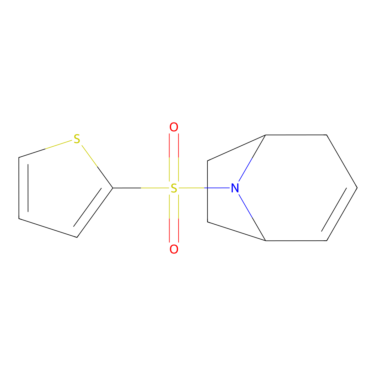 (1R,5S)-8-(thiophen-2-ylsulfonyl)-8-azabicyclo[3.2.1]oct-2-ene molecular structure, CAS 1797286-83-9