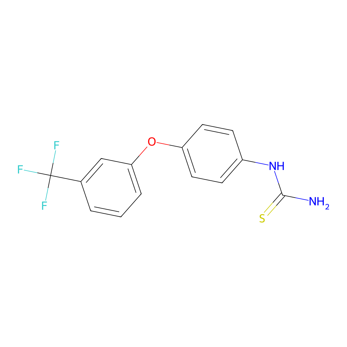 4-(3-(Trifluoromethyl)phenoxy)phenylthiourea molecular structure, CAS 1797296-39-9