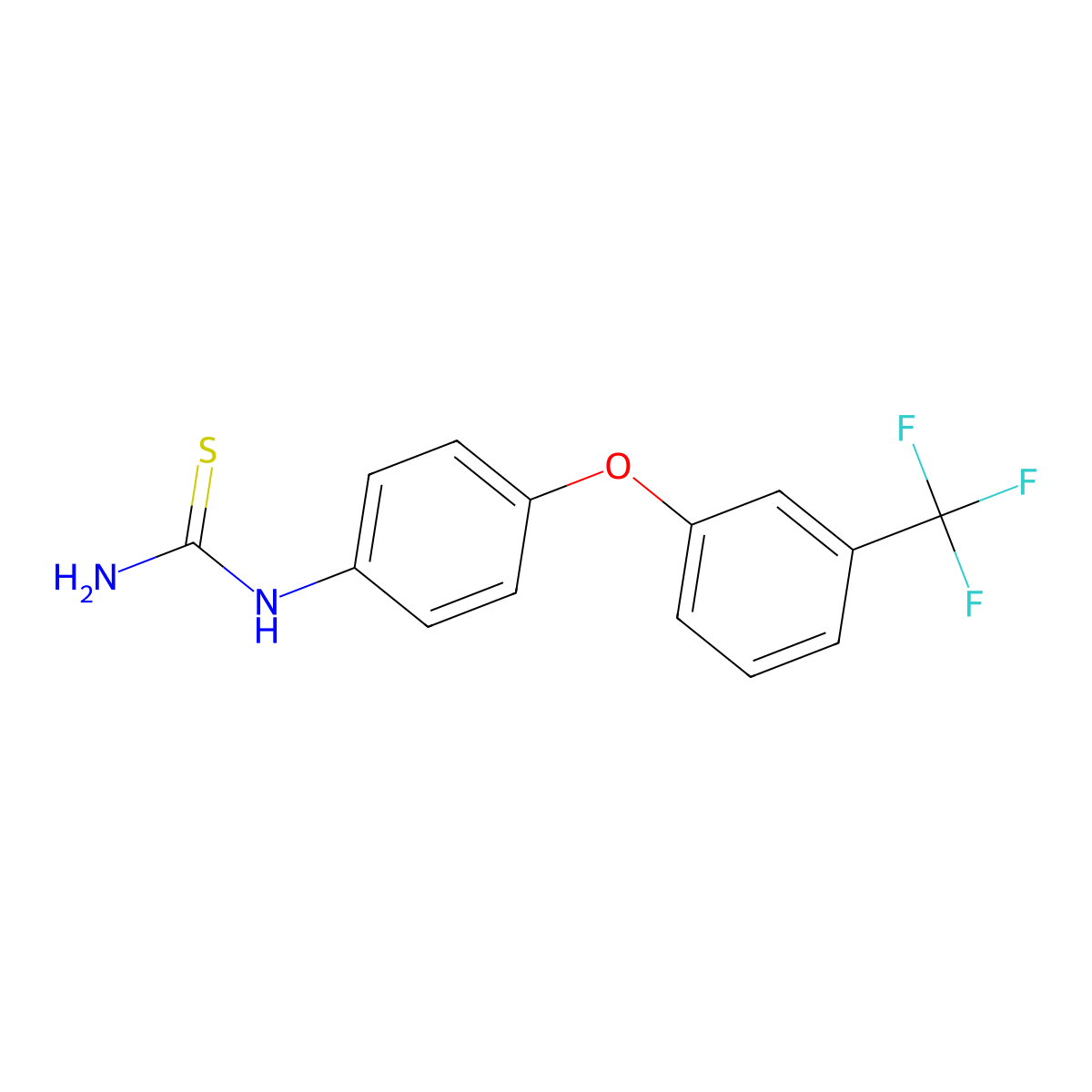 4-(3-(Trifluoromethyl)phenoxy)phenylthiourea molecular structure, CAS 1797296-39-9