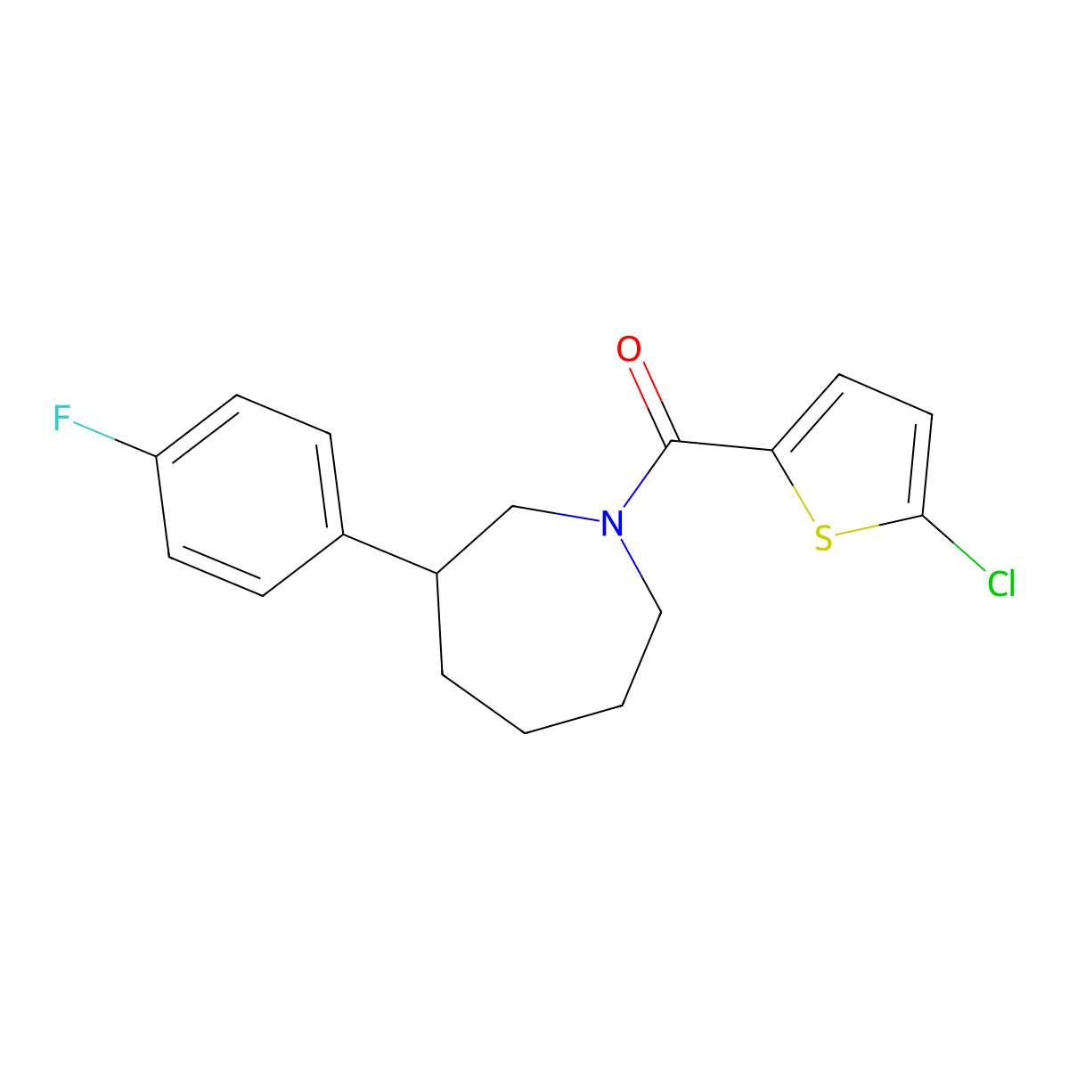 (5-Chlorothiophen-2-yl)(3-(4-fluorophenyl)azepan-1-yl)methanone molecular structure, CAS 1797305-03-3