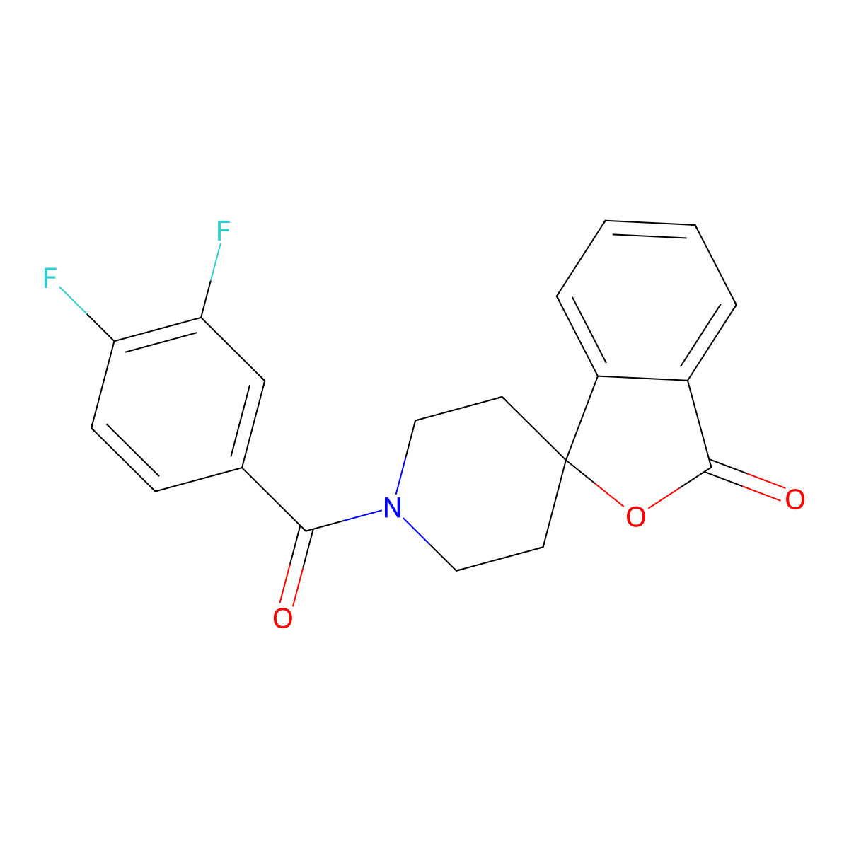 1'-(3,4-difluorobenzoyl)-3H-spiro[2-benzofuran-1,4'-piperidine]-3-one molecular structure, CAS 1797318-97-8