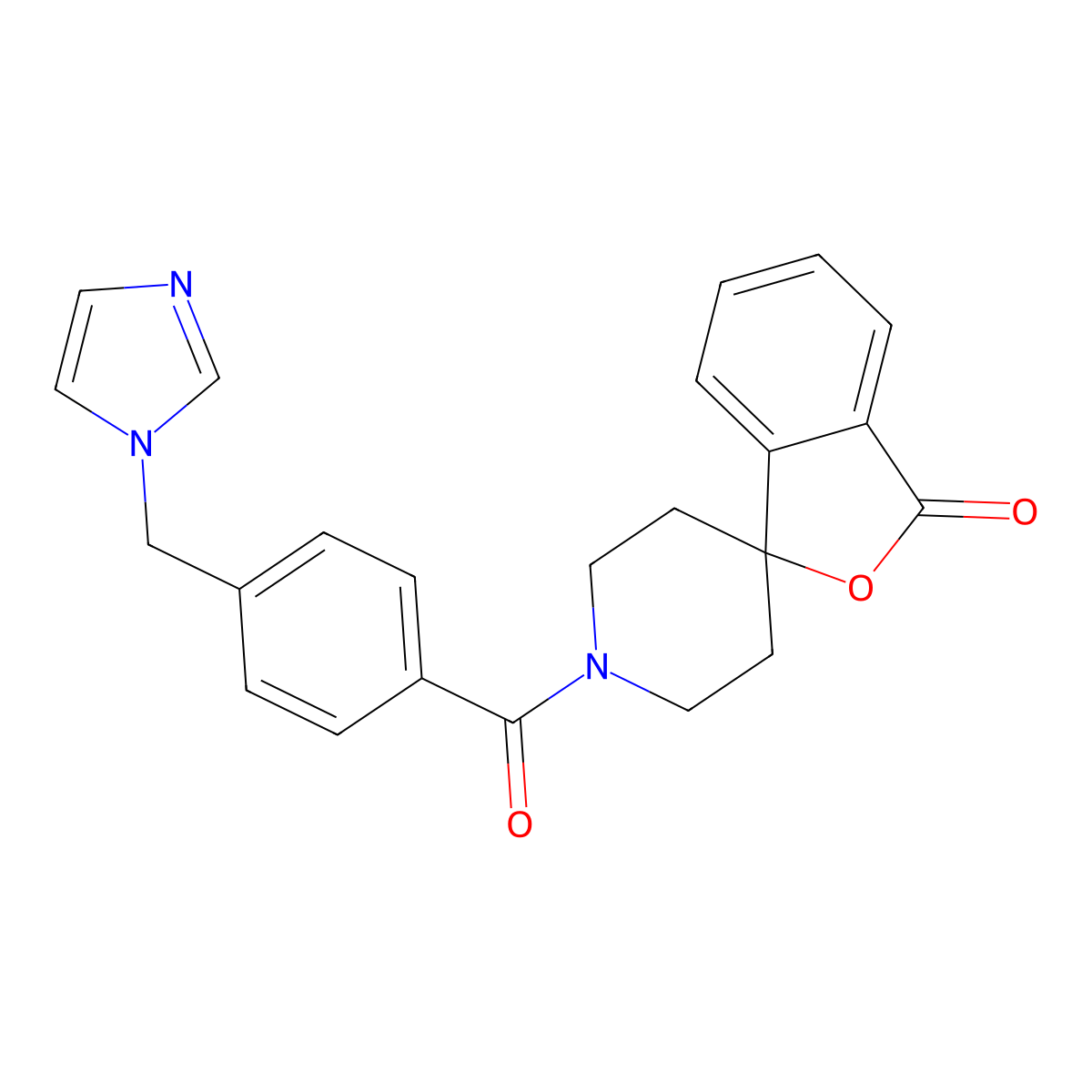 1'-(4-((1H-imidazol-1-yl)methyl)benzoyl)-3H-spiro[isobenzofuran-1,4'-piperidin]-3-one molecular structure, CAS 1797319-14-2
