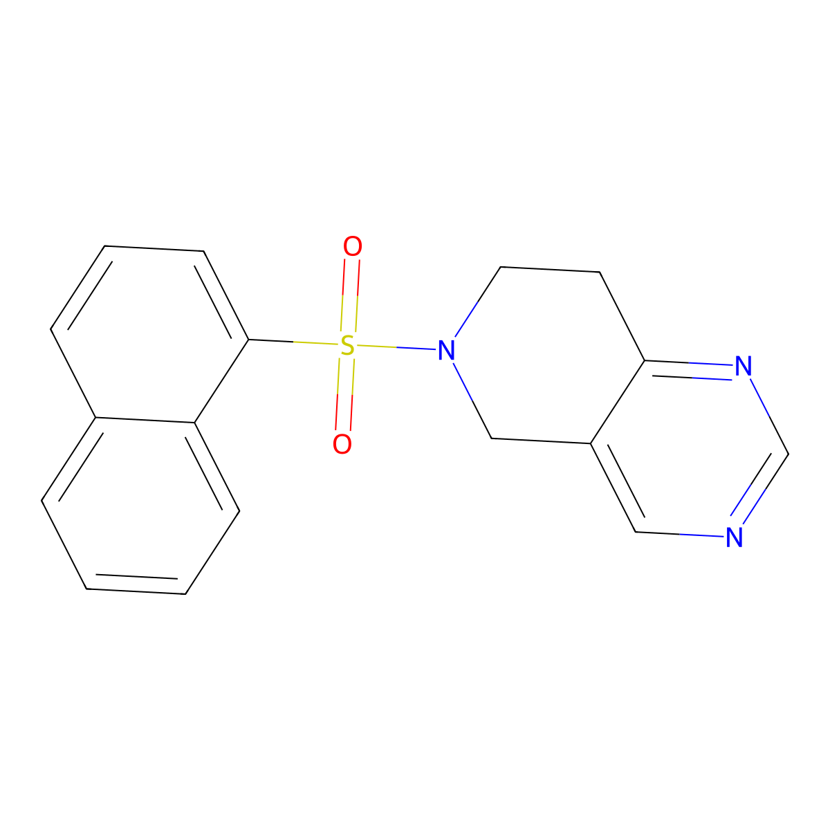6-(Naphthalen-1-ylsulfonyl)-5,6,7,8-tetrahydropyrido[4,3-d]pyrimidine molecular structure, CAS 1797322-29-2