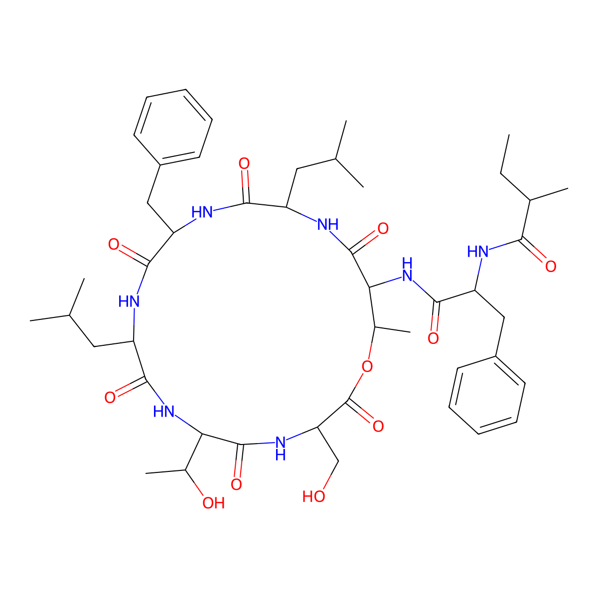 Kahalalide A molecular structure, CAS 179733-11-0