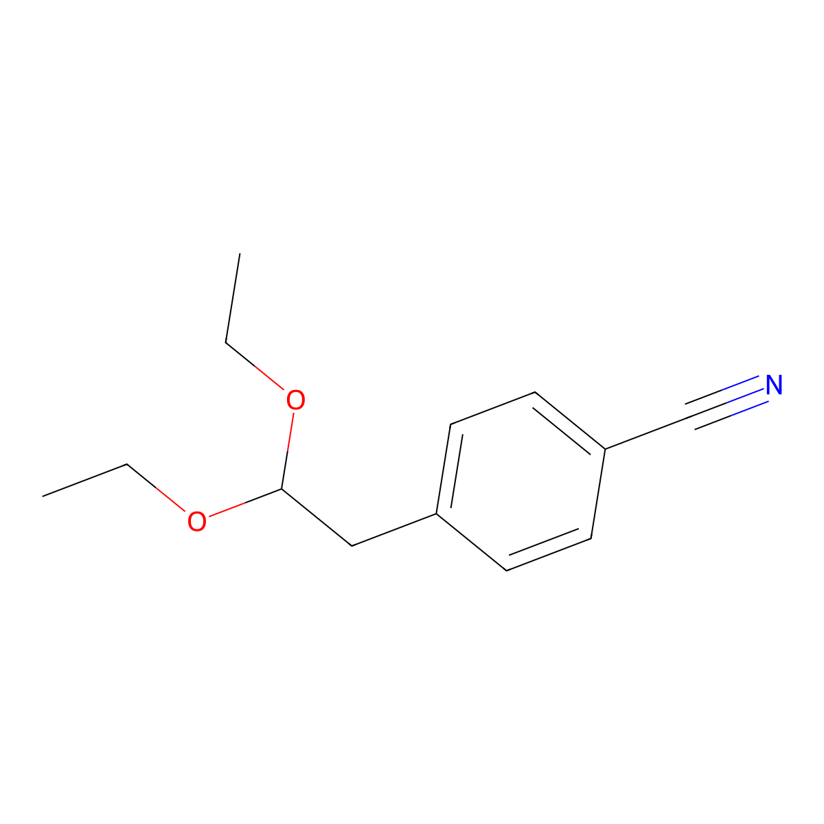 4-(2,2-Diethoxyethyl)benzonitrile molecular structure, CAS 1797334-40-7