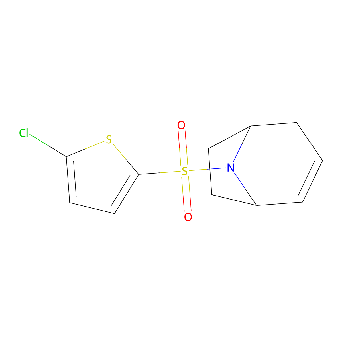 (1R,5S)-8-((5-chlorothiophen-2-yl)sulfonyl)-8-azabicyclo[3.2.1]oct-2-ene molecular structure, CAS 1797335-35-3