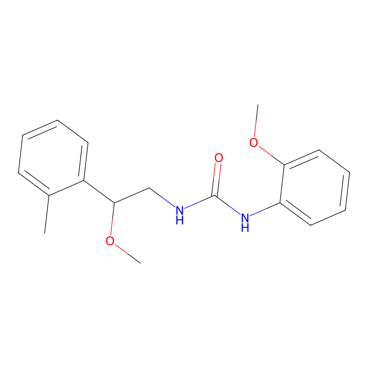 1-(2-Methoxy-2-(o-tolyl)ethyl)-3-(2-methoxyphenyl)urea molecular structure, CAS 1797338-78-3
