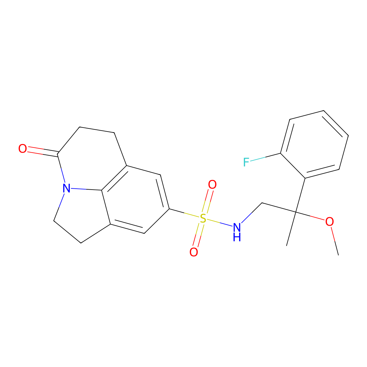 N-(2-(2-fluorophenyl)-2-methoxypropyl)-4-oxo-2,4,5,6-tetrahydro-1H-pyrrolo[3,2,1-ij]quinoline-8-sulfonamide molecular structure, CAS 1797339-52-6