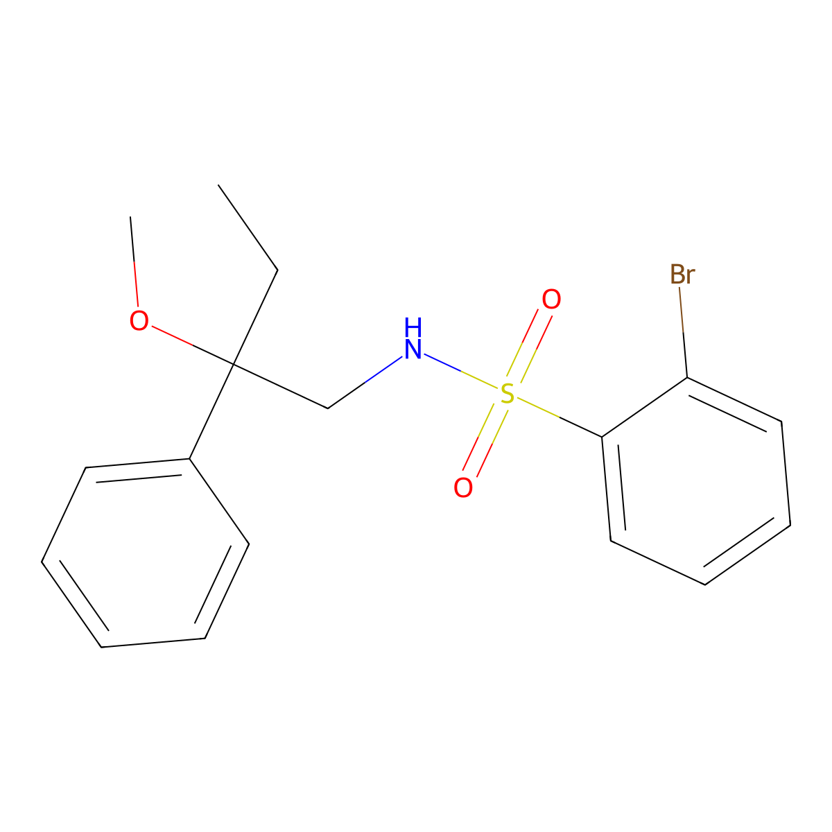 2-bromo-N-(2-methoxy-2-phenylbutyl)benzenesulfonamide molecular structure, CAS 1797339-86-6