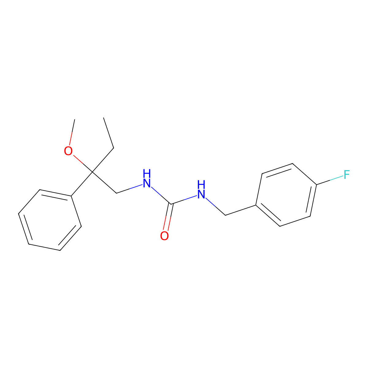 1-(4-Fluorobenzyl)-3-(2-methoxy-2-phenylbutyl)urea molecular structure, CAS 1797340-03-4